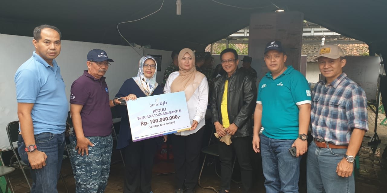 Bank bjb KCK Banten Donasi Rp250 juta untuk Korban Tsunami Banten