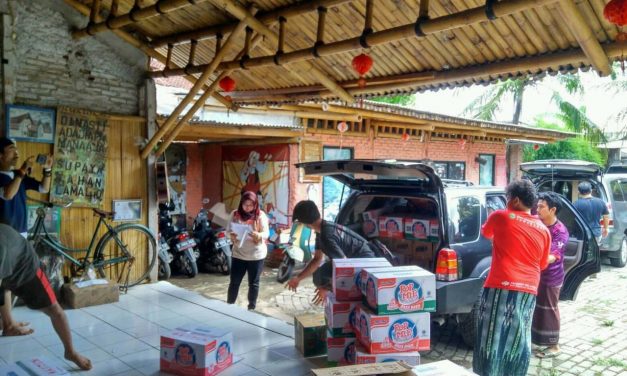 Grantinger, Aktivis Literasi Peduli Korban Tsunami Banten
