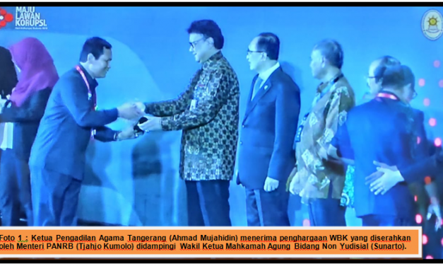 Terapkan Sistem yang Bersih, Pengadilan Agama Tangerang Raih Zona Integritas Wilayah Bebas Korupsi