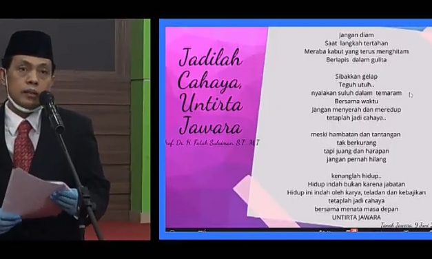 Mengharukan, Rektor Untirta Baca Puisi Saat Pelantikan Pejabat Kampus