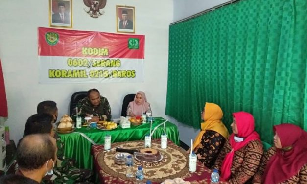 Kunjungi Koramil 0215/Baros, Ini Pesan Dandim 0602/Serang kepada Babinsa