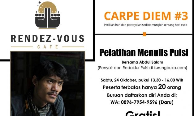 Rendez Vous Cafe Gelar Pelatihan Menulis Puisi