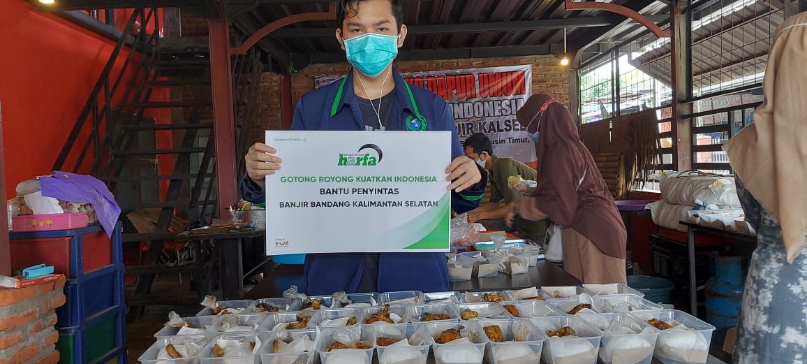 Tak Kunjung Surut, LAZ Harfa Salurkan Bantuan untuk Banjir Kalimantan Selatan