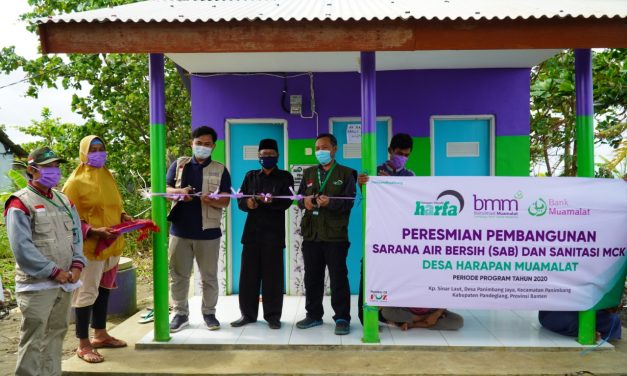 LAZ Harfa dan Baitul Maal Muamalat Berikan Bantuan Sarana Air Bersih untuk Penyintas Bencana