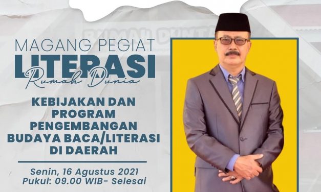 Alpendi: Pegiat Literasi Harus Fokus Terhadap Perkembangan Budaya Membaca