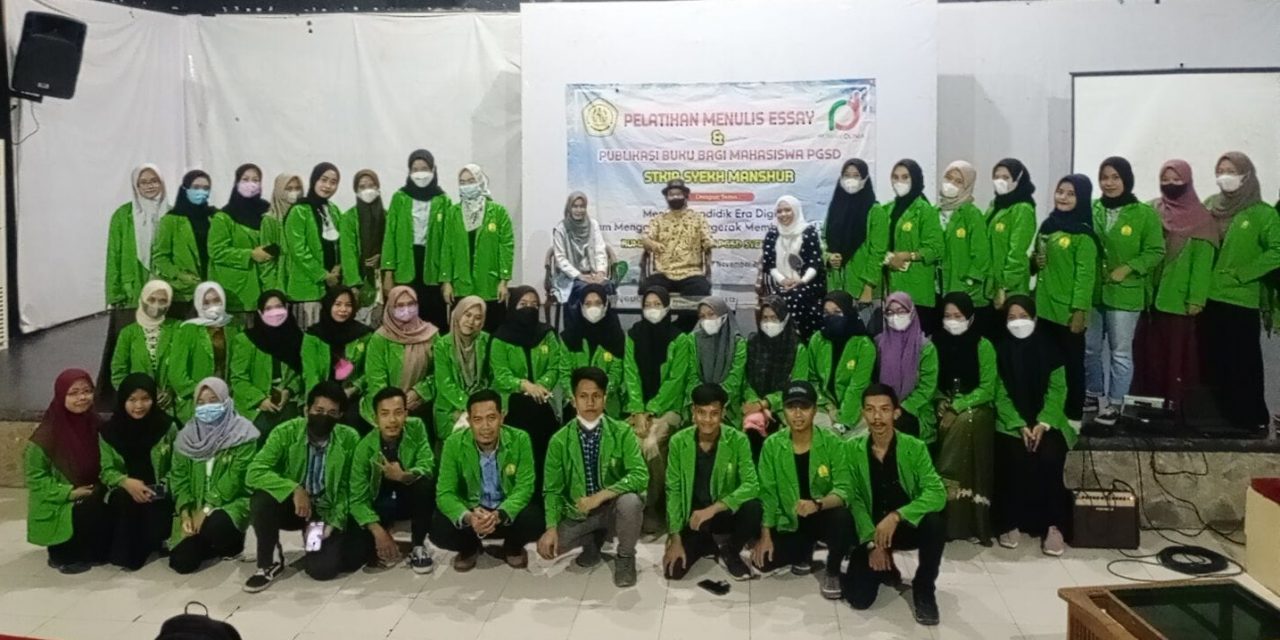 Mahasiswa PGSD STKIP Syekh Manshur Bangkitkan Tradisi Menulis di Pandeglang