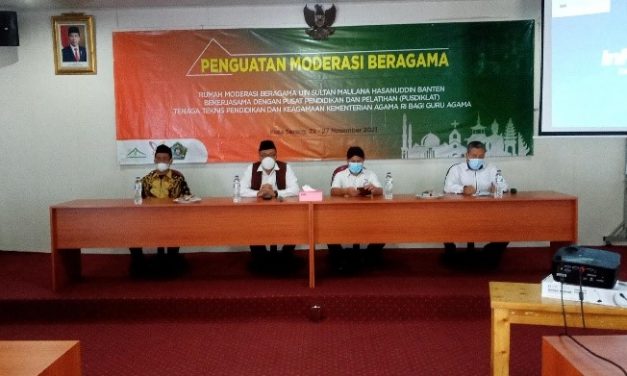 RMB UIN SMH Banten Buka Pelatihan Penguatan Moderasi Beragama