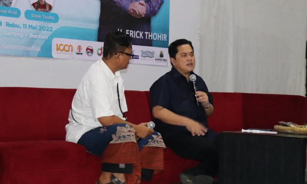Kunjungi  Rumah Dunia, Ini Pesan Erick Thohir