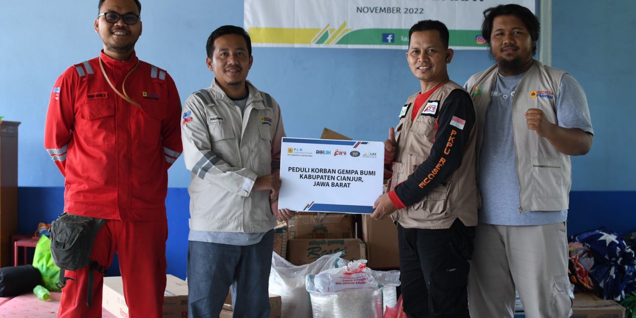Peduli Gempa Cianjur, LAZ Annur PT Indonesia Power Distribusikan Bantuan