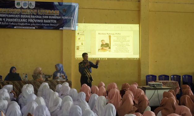 Gelar Bulan Bahasa dan Sumpah Pemuda, SMKN 4 Pandeglang Undang Duta Baca dan Dosen Unma