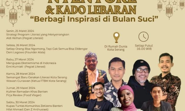 Nyenyore dan Kado Lebaran Rumah Dunia Kembali Lagi, Agung: Terima Kasih, Donatur!