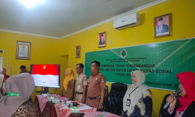 Wakili Tangerang, Gunung Sari Terpilih Jadi Desa Pengembangan Inklusi Kemendes PDTT
