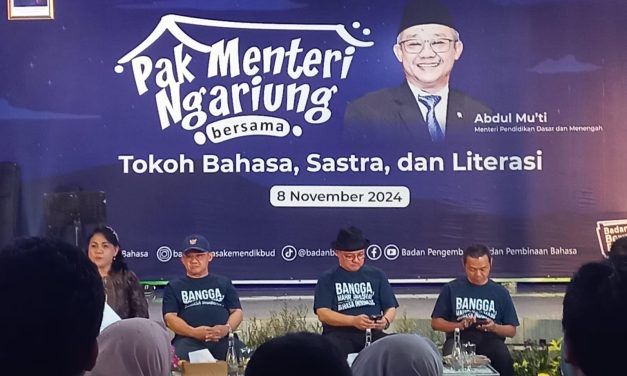 Undang Tokoh Literasi dan Sastrawan, Ngariung Bersama Menteri Berlangsung Khidmat