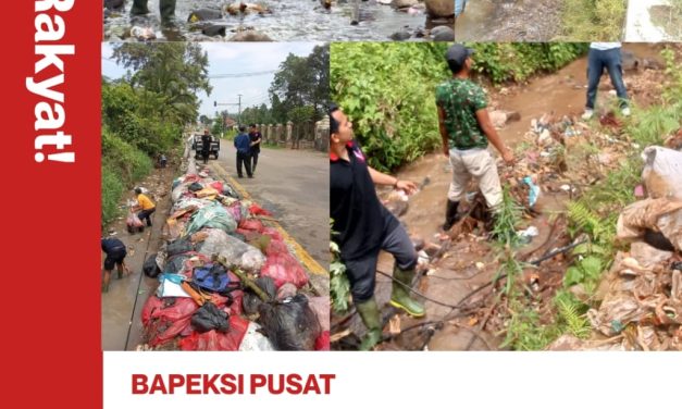 Rayakan HUT Pertama BAPEKSI Lakukan Bersih Sungai Serentak