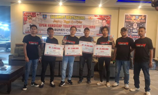 Targetkan 10 Lebih Medali Emas Atlet Bilyar, Bupati Serang Bangun Jejaring Lewat Tournament