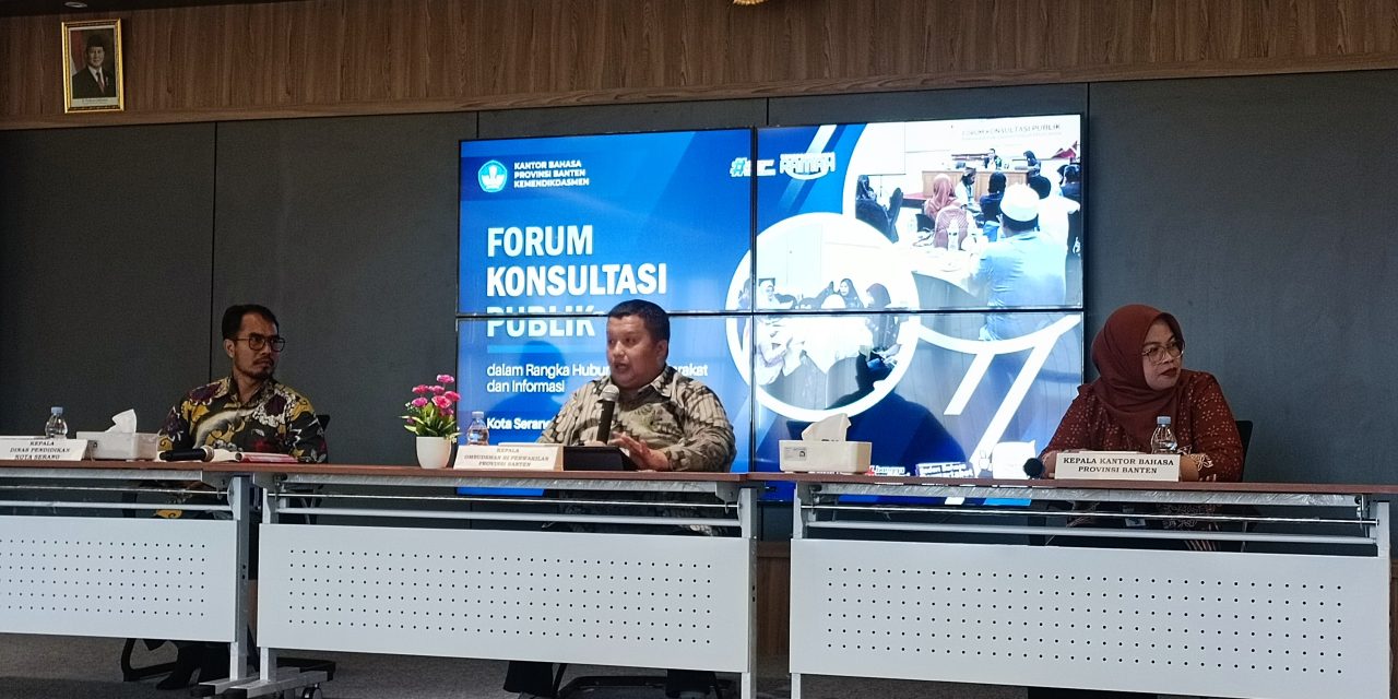 Kantor Bahasa Provinsi Banten Dukung Peningkatan Kualitas Pelayanan Publik Lewat Forum Konsultasi Publik