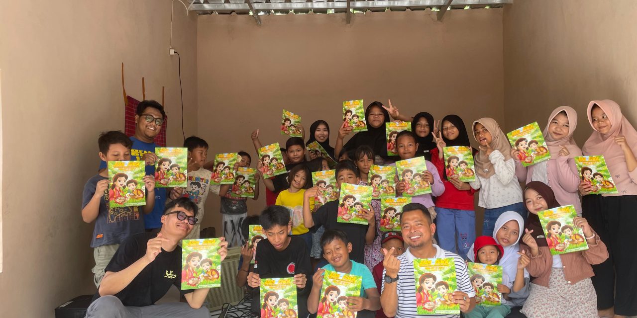 Mengger Membaca Hadirkan Ade Ubaidil dan Yudi Damanhuri, Puluhan Anak Antusias Belajar dan Mendongeng Bersama